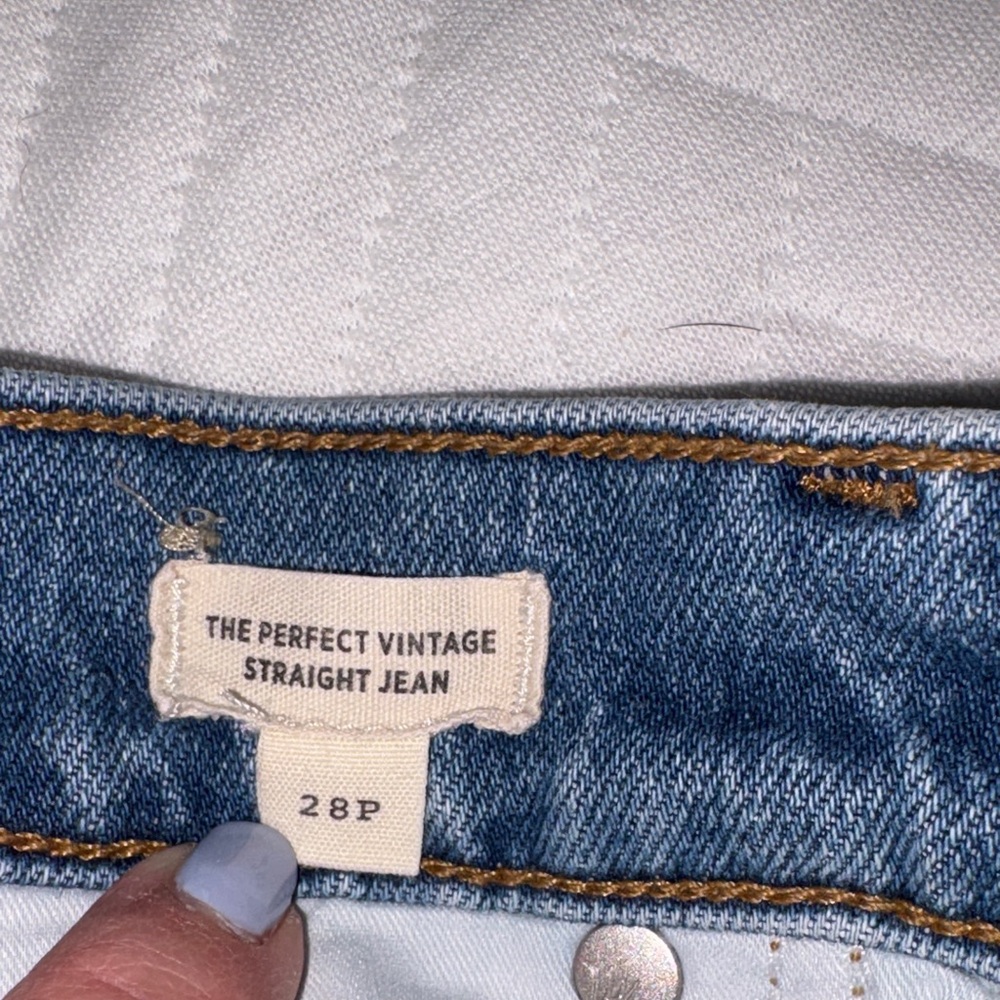 Madewell Blue Straight Leg Women's Jeans - Picture 4 of 5